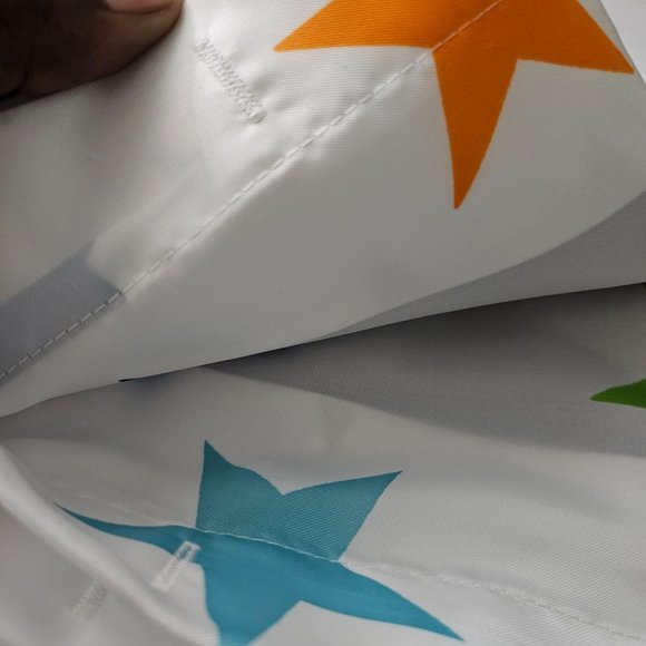 LINENCORP Inc Home Designs Polyester Fabric Shower Curtain with 12 Hooks - Picture 4 of 7